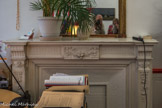 <center>Hôtel particulier Fölsch. </center> Le salon. Cheminée de style Louis XVI.
