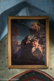 L’église Saint-Nicolas. <br> Tableau représentant St Vincent de Paule, qui est un religieux ermite italien, thaumaturge, fondateur de l'ordre des Minimes. Il avait prophétisé à Louise de Savoie la naissance d'un fils qui monterait sur le trône, le futur François Ier.