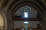 L’église Saint-Nicolas. <br> C’est du haut du balcon que la famille seigneuriale assistait à la messe quand elle ne le faisait pas à la chapelle du château, un étage du « clocher-tour » décoré de liernes et de tiercerons.