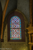 L’église Saint-Nicolas. <br> Vitrail moderne.