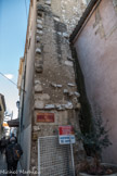 Château des Cauvet <br> Vestige du rempart du château médiéval.