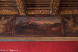 Château des Cauvet <br> Esquisse de la prise de Jérusalem, par manque d'argent après que Cauvet ait dû rembourser le trésor royal. Par ces tableaux, on ne peut s'empêcher d’y voir une revendication des Covet, cherchant à prouver, par des hauts faits d'armes, les origines de leur noblesse souvent remise en cause.