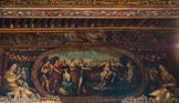 Château des Cauvet <br> Clélie faisant traverser le Tibre aux otages du roi étrusque.