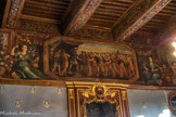 Château des Cauvet <br> Caïus Mucius Scaevola se brûlant la main devant le roi étrusque.