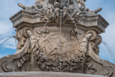Bourg-Saint-Andéol. <br> Statue Notre-Dame de la Vierne. Représentation du bas-relief du dieu Mithra.