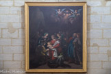 Richerenches. <br> Eglise Saint Denis. Tableau : une nativité