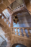Le château de Cormatin. <br> L'escalier intérieur « vide à la moderne » est copié sur celui qui existait au palais du Luxembourg, à Paris. Haut de 20m et large de 9m, il séduit par l’ampleur de ses perspectives, la beauté des jeux de lumière et l'harmonie de ses lignes.