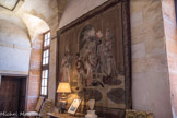 Le château de Cormatin. <br> Le haut de l'escalier.