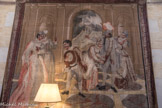 Le château de Cormatin. <br> Le haut de l'escalier.