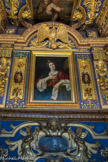 Le château de Cormatin. <br> Le cabinet de Sainte Cécile. Le Phénix symbolise l'immortalité, au-dessus du tableau représentant ste Cécile.