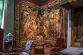 Le château de Cormatin. <br> La chambre du marquis. Retour de la chasse.