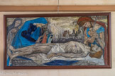 Le château de Cormatin. <br> Toile de Claude Grosperrin (1936-1977).