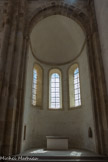Cluny. <br> Le grand transept de la Maior Ecclesia. Deux chapelles orientées s’ouvrent sur le croisillon : la chapelle Saint-Etienne, romane en cul-de-four