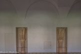 Cluny. <br> Vestiges du chapitre gothique. Colonnes du 13e siècle.