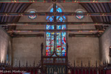 La chapelle. La chapelle. La chapelle fait partie intégrante de la Salle des Pôvres et symbolise la parfaite symbiose entre l'aspect religieux et médical de l 'Hôtel-Dieu. C'est dans cette chapelle que prenait place à l'origine le fameux polyptyque de Rogier van der Weyden, aujourd'hui présenté à la fin de la visite.