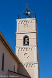 Saint-Mandrier. <br>L'église paroissiale. De son chevet plat s’élève un clocher de plan carré coiffé d'un campanile en fer forgé.