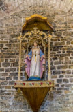Evenos. <br> Eglise paroissiale Saint-Martin. La vierge au-dessus de l’autel, au visage de l'impératrice Eugénie de Montijo.