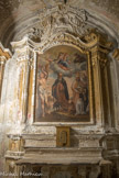 Saint-Sébastien, Saint-Antoine l'hermitte, Saint Grat qui aurait découvert en Palestine la tête de saint Jean Baptiste dans un puits, il la présente sur un plateau. Saint Grat à une réputation de saint agraire : lors d'une terrible invasions de rats dans la ville d'Aoste il aurait aspergé les rongeurs d'eau bénite en leur ordonnant de s'éloigner. Il est donc vénéré par les vignerons et les cultivateurs comme protecteur des récoltes contre les nuisibles et le insectes, mais aussi des tempêtes, de la grêle, tout comme saint thaumaturge