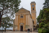 Construite sur les bases d’une église du XIIe siècle, L’église d’Eze-Village de style néo-classique, du XVIIIe siècle, est dédiée à Notre-Dame de l’Assomption.
L’édifice a été classé au titre des Monuments historiques le 5 décembre 1984. 
L’église a été reconstruite, en remplacement de la précédente qui tombait en ruines, entre 1764 et 1778 par l’architecte italien Antoine Spinelli, à la demande du duc Charles-Emmanuel III de Savoie. Elle fut consacrée en 1772.