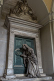 Cimetière monumental de Staglieno. <br>  Tombe de Pietro Badaracco, sculpteur, Giovanni Battista Cevasco, .