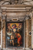 Chiesa del Gesù.<br> Nef latérale gauche. Le Baptême du Christ de Domenico Passignano (1560-1636).