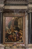 Chiesa del Gesù.<br> Nef latérale gauche. Dans la troisième chapelle se trouve l'œuvre de Pierre-Paul Rubens : Saint Ignace guérit un possédé ou le miracle de Saint Ignace de Loyola .