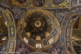 Chiesa del Gesù.<br>Nef latérale gauche.  Dans la deuxième chapelle, le Martyre de saint Jean-Baptiste, une fresque de Bernardo Castello, le Baptême du Christ de Domenico Passignano et les statues représentant Élisabeth et Zacharie de Taddeo Carlone.