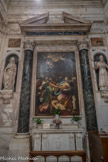 Place Banchi. Décollation de Saint Jean-Baptiste. A côté, les statues de marbre de  S. Elisabetta et S. Zaccaria.