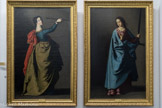 ZURBARAN FRNCESCO (FUENTE DE CANTOS 1598-MADRID 1662) S. ORSOLA.<br> S. EUFEMIA