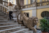 Via Balbi. Le palais de l'université de Gênes ou ancien collège jésuite de Gênes. L'escalier du Parodi.