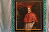 Villa del Principe. Palais d'Andrea Doria.<br> Salle d'Apollon et Python. Portrait du Cardinal Infant Ferdinando, le troisième fils de Filippo III d’Espagne et de Marguerite d’Autriche. Ce tableau a été réalisé très probablement dans l’atelier de Rubens.