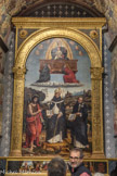 Église Santa Maria di Castello. L a Vierge à l'Enfant avec les saints Jean-Baptiste, Antoine de Florence et Nicolas de Tolentino.