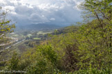 Château de Rocca Grimalda. <br> Le magnifique point de vue sur la vallée de l'Orba.