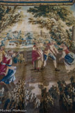 Hôtel de Lunas. Tapisserie d'Aubusson du XVIIIe. Jeu de colin-maillard.