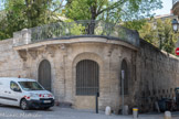 Hôtel de Lunas. Vue du balcon du jardin, où se trouvait une porte.
