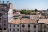 La tour de la Babote. Au fond, le bâtiment noir est la nouvelle mairie de Montpellier, imaginée par Jean Nouvel et François Fontès.