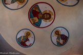 <center>St Hermogène</center>La coupole. Saint Jean et Saint Luc.