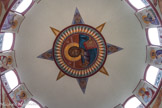 Saint Irénée. <br> Plafond de la coupole avec le Christ Pantocrator, et autour, les prophètes.