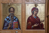 Saint Irénée. <br> A gauche, se trouve la Vierge implorante 