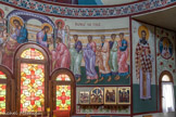 Saint Irénée. <br> Le Choeur de l'Eglise. Saint Athanase, Saint Basile et les apôtres communiant (le vin).