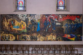 La Ciotat. Église Notre-Dame de l'Assomption.<br> La Rédemption. En haut : la Cène, Ponce pilate et Jésus, le Calvaire. En bas : l'arrestation de Jésus au mont des Oliviers, la pendaison deJudas, Jésus est flagellé et couronné d'épines, Véronique essuie le visage de Jésus, la mise au tombeau, le tombeau vide, la lumière éclaire le monde.