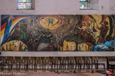 La Ciotat. Église Notre-Dame de l'Assomption.<br> La Résurrection. En haut : Rédemption des races humaines (les 4 couleurs des 4 races humaines), la Transfiguration devant Pierre, Jacques et Jean ou le Christ Rédempteur, Paul sur la route de Damas, le mal vit malgré la Rédemption. En bas : les apôtres au Cénacle, Marie prend Jésus pour le jardinier, la rencontre d’Emmaüs, Pierre reconnaît Jésus.