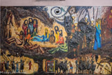 La Ciotat. Église Notre-Dame de l'Assomption.<br> La Rédemption. En haut : la Cène, Ponce pilate et Jésus. En bas : l'arrestation de Jésus au mont des Oliviers, la pendaison deJudas, Jésus est flagellé et couronné d'épines, Véronique essuie le visage de Jésus.