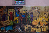 La Ciotat. Église Notre-Dame de l'Assomption.<br> La Libération. En haut, de gauche à droite : Jésus et les marchands du temple, la femme adultère, Marie Madeleine,  En bas : l'Annonciation, la Nativité, la fuite en Egypte et le massacre des innocents, Jean le Baptiste.