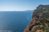 La Ciotat.  <br> Les îles de Riou, de Jarre et Maïre, le massif des calanques avec la Grande Candelle, le sémaphore.