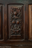 Saint-Sauveur-sur-Tinée <br> Chapelle des pénitents blancs. Le blason des Ongran.