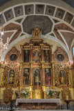 Saint-Sauveur-sur-Tinée <br>Polyptique de la Transfiguration, Guillaume Planeta, 1583. Peint sur panneaux de bois et offrant un compartimentage devenu archaïque, le retable de Guillaume Planeta est certainement l'un des derniers exemples de la peinture dite «primitive» dans les vallées niçoises.