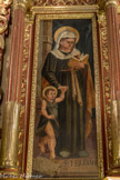 Saint-Sauveur-sur-Tinée <br>Polyptique de la Transfiguration, Guillaume Planeta, 1583. Sainte Élisabeth accompagnée de son jeune fils Jean-Baptiste.