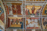 Chapelle saint Sébastien à Roubion. <br> Son corps est jeté dans les égouts de Rome, représenté ici par des latrines du Moyen-Âge.