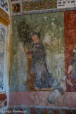 Chapelle saint Sébastien à Roubion. <br> Ce personnage serait peut-être le prêtre Érige Lubonis, donateur de la chapelle...